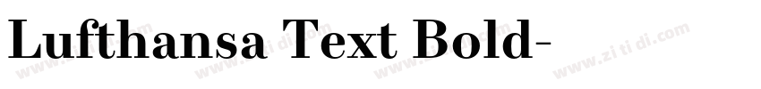 Lufthansa Text Bold字体转换